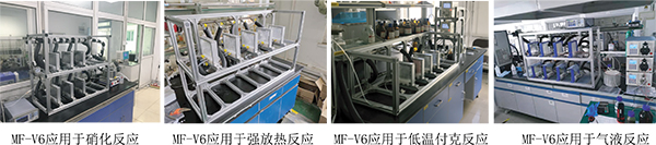 MF-V6 玻璃微反應(yīng)器應(yīng)用于硝化反應(yīng)、強(qiáng)放熱反應(yīng)、低溫付克反應(yīng)、氣液反應(yīng)